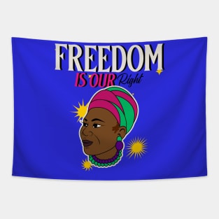 Black Woman Juneteenth Black Activism Civil Rights Tapestry