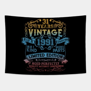 31 Years old Vintage 1991 Limited Edition 31st Birthday Tapestry