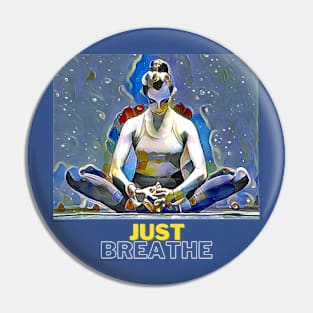 Just Breathe (yoga pose holding feet together) Pin