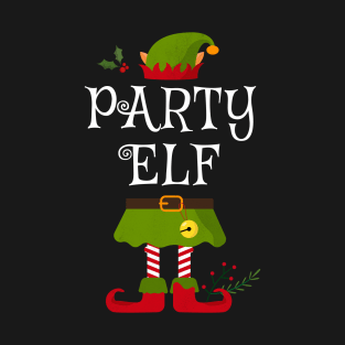 Party Elf Shirt , Family Matching Group Christmas Shirt, Matching T Shirt for Family, Family Reunion Shirts T-Shirt