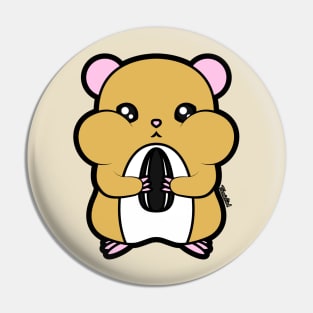 Mocha Hamster Pin