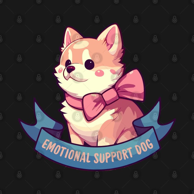 Kawaii Emotional Support Dog by TomFrontierArt