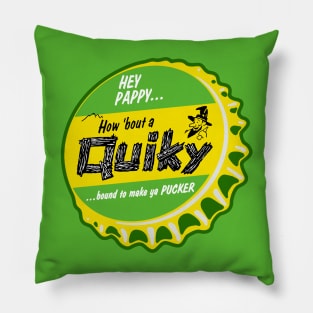 Vintage Quiky Soda Bottlecap Pillow