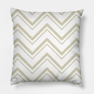 Light Brown Abstract Zigzag Lines Pillow