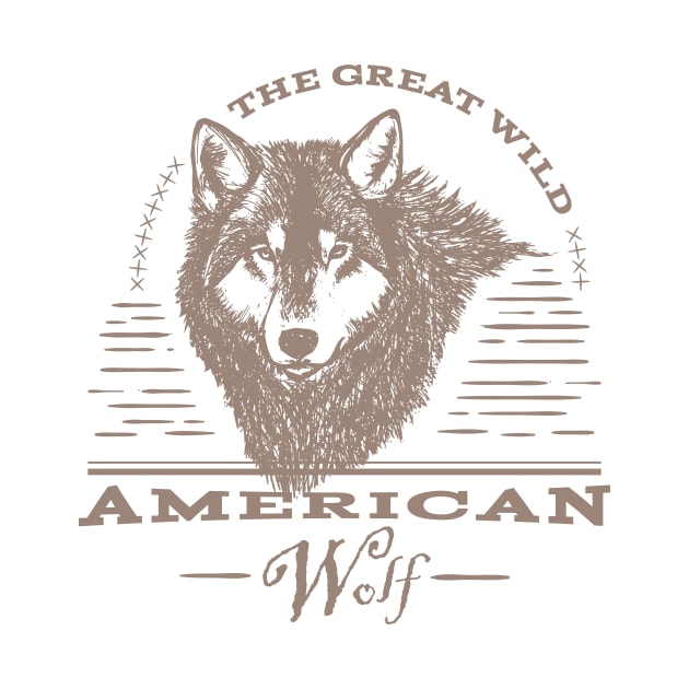 The Great Wild American Wolf by Digster