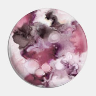 Organic Abstract in shades of plum Pin