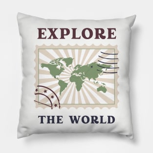 Explore the world Pillow