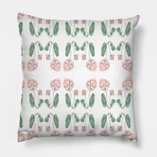 pink flower pattern Pillow