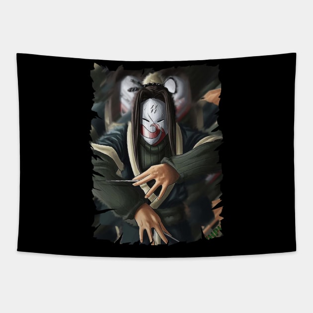 HAKUU MIRROR HAKU ZABUZA ANIME MERCHANDISE Tapestry by julii.draws