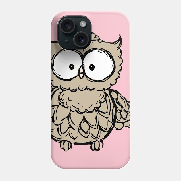 Cute hand drawn owl Phone Case by naum