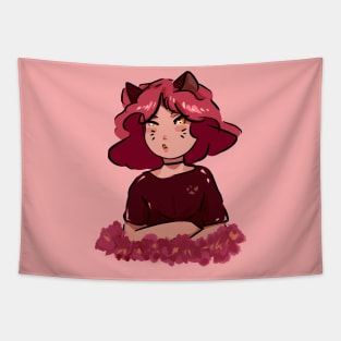 cat girl Tapestry