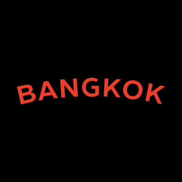 Bangkok City Typography by calebfaires