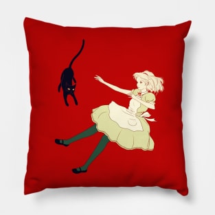 Alice and cat Pillow