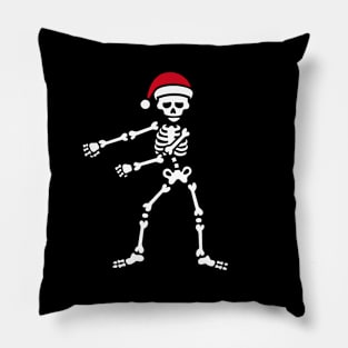 Floss dance flossing skeleton Santa Claus Christmas Pillow