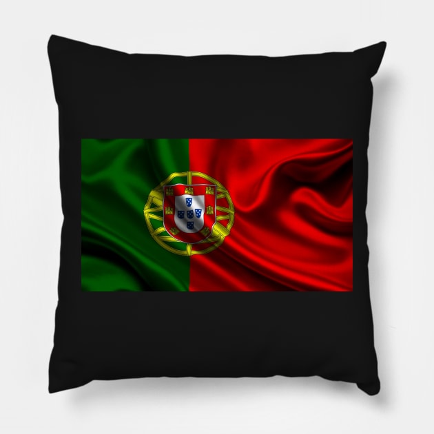 Portugal flag Pillow by Azorean1963