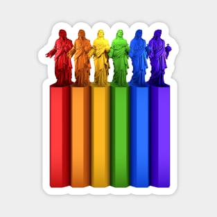 Rainbow Jesus Magnet