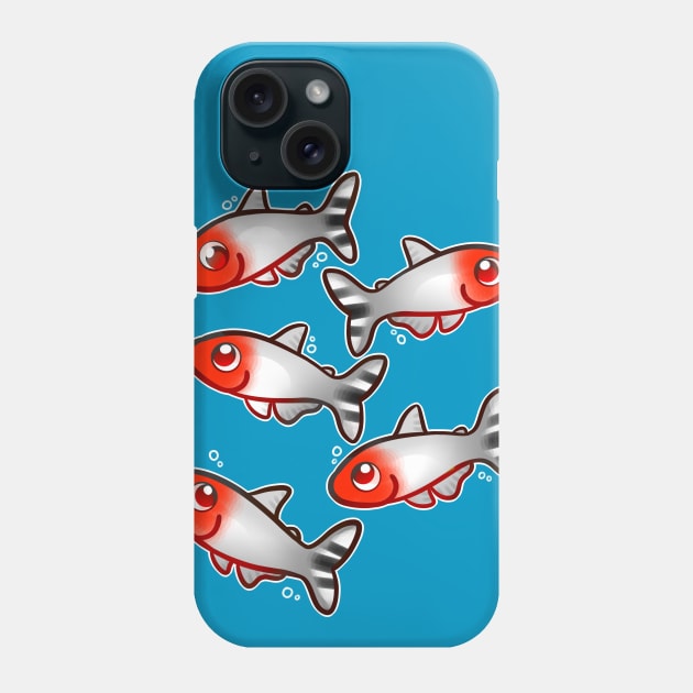 Rummy Nose Tetras Phone Case by leashonlife