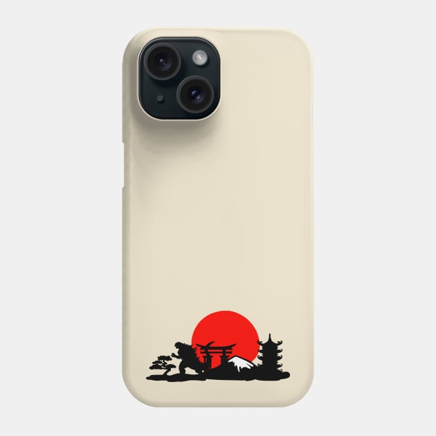 Gojira Sunset Phone Case by Colonel JD McShiteBurger