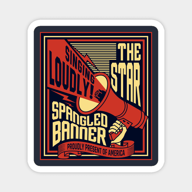 The Star Spangled Banner Magnet by Miatunasaray