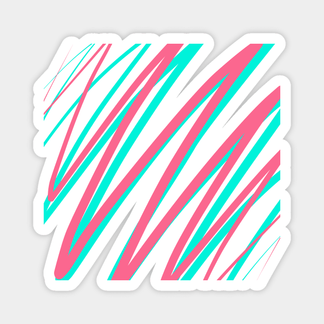 80s 90s retro pattern Magnet by IEatFanBoys