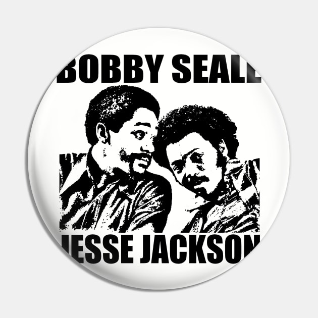 Bobby Seale and Jesse Jackson Pin by truthtopower