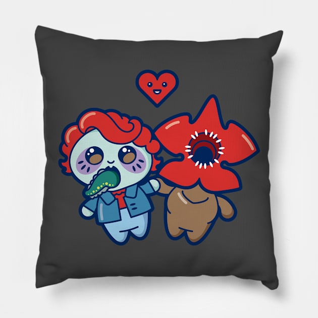 Stranger Things BFFs - Spoiler Alert Pillow by ScottSuchy