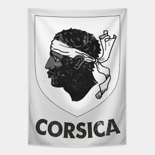 Corsica ---- Vintage Style Crest Design Tapestry