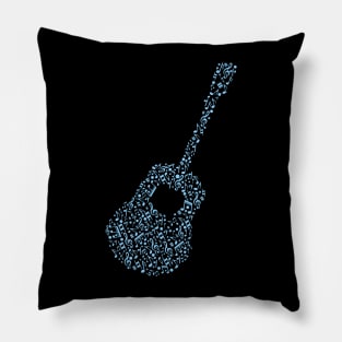 music notes guitar Pillow