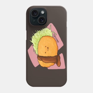 Croquette with sauce and cabbage Phone Case