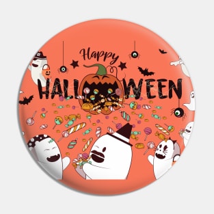 Halloween Ghost Party Pin