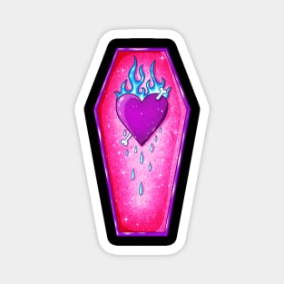 Pastel Goth Love Coffin Heart Magnet