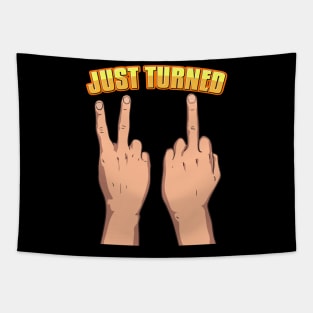 Funny Just Turned 21st Birthday Gifts For Him or Her Tapestry