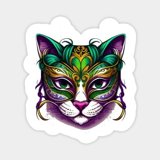 Cat Mardi Gras Cat-tastic Festival Magnet