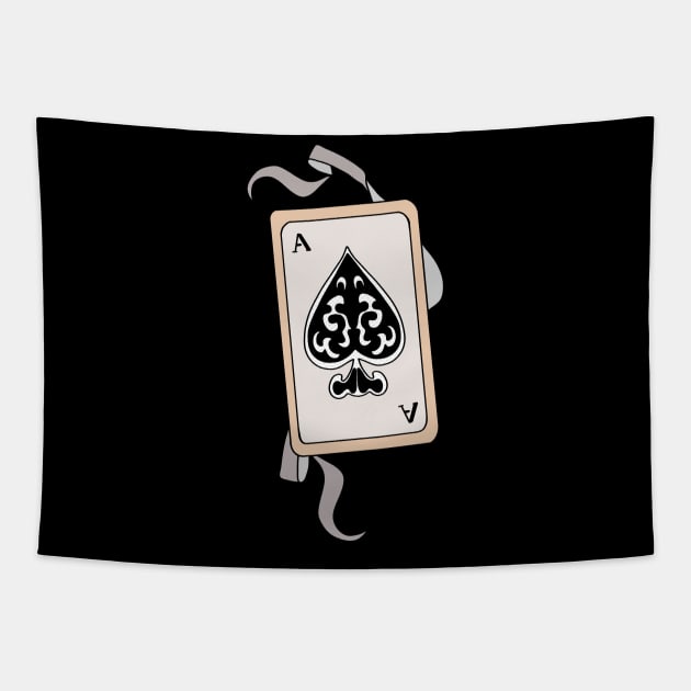 The Ace of Spades Tapestry by DiegoCarvalho