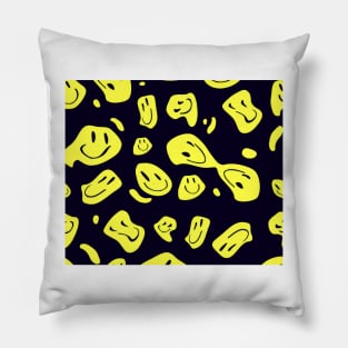 smile yellow pattern Pillow