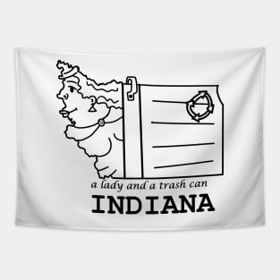 A funny map of Indiana 2 Tapestry