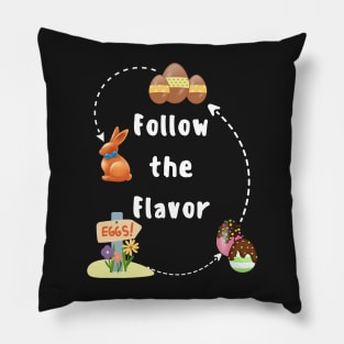 Easter egg hunt saying funny chocolate egg lover Easter egg search Pillow