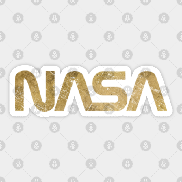 NASA Vintage Emblem 1975-1992 - Gold Edition - Nasa - Sticker | TeePublic