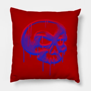 Graffiti Skull Wet Paint Pillow