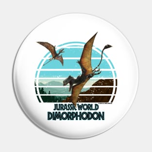 Dimorphodon Distressed Jurassic Flying Dinosaur Pin