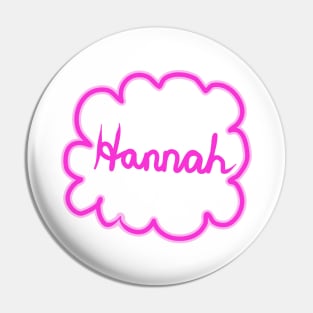 Hannah. Female name. Pin