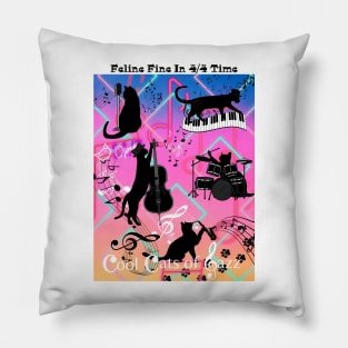 Cool Cats of Jazz Pillow