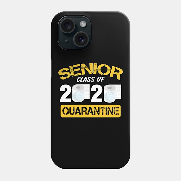 Senior Class Of 2020 Quarantine Toilet Paper Graduation Sunset Vintage Tee Phone Case by BeDesignerWorld