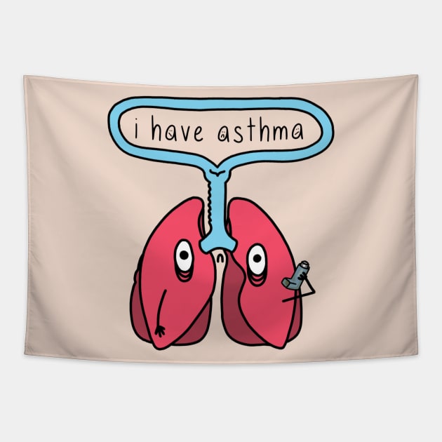 i have asthma Tapestry by thecurlyredhead