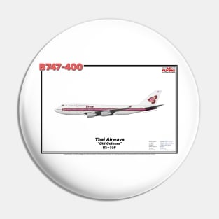 Boeing B747-400 - Thai Airways "Old Colours" (Art Print) Pin