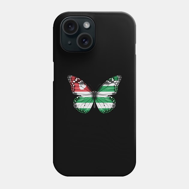 Abkhazian Flag  Butterfly - Gift for Abkhazian From Abkhazia Phone Case by Country Flags