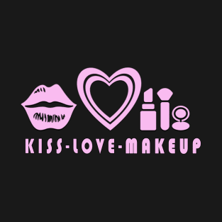 kiss love makeup T-Shirt