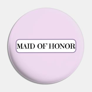 Maid of honor on wedding day Pin