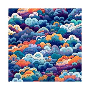 Blue and Purple Clouds T-Shirt