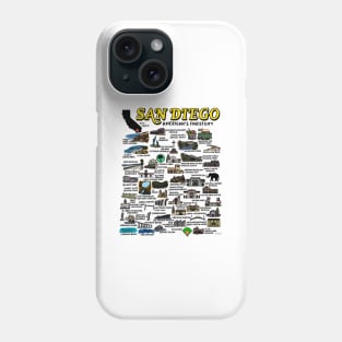 San Diego Map Phone Case